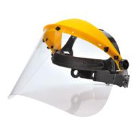 pw91clr Portwest Clear Flip Up PC Face Shield with Brow Guard , Resistant To Impact