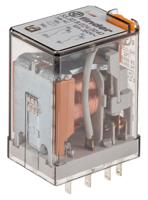 553280240040 Finder Plug In Power Relay, 24V ac Coil, 10A Switching Current, DPDT