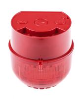 pss-0094 Klaxon PSS Series Red Sounder Beacon, 110 → 230 V ac, IP65, Base Mount, 102dB at 1 Metre