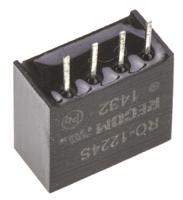ro-1224s Recom RO DC-DC Converter, 24V dc/ 42mA Output, 10.8 → 13.2 V dc Input, 1W, Through Hole, +85°C Max Temp -40°C