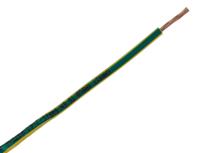 836-0987 RS PRO Green/Yellow 1.5mm² Hook Up Wire, 16 AWG, 7/0.53 mm, 100m, Polyolefin Cross-linked EI5, Type EI 5 to EN 50363-5