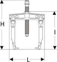 u232-160 Facom Gear Bearing Puller, 4t Force