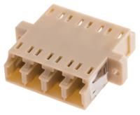 121-3956 RS PRO LC to LC Multimode Duplex Fibre Optic Adapter, 0.1dB Insertion Loss