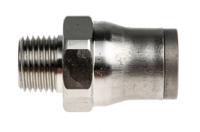 3805-08-10 Legris LF3800 Series Straight Threaded Adaptor, R 1/8 Male to Push In 8 mm, Threaded-to-Tube Connection Style