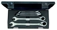 7-ur-005 Gedore 7 UR Series 5-Piece Spanner Set, 8 → 19 mm, Vanadium Steel