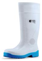 2017b-10 Shoes for Crews 2017B Unisex Blue, White Steel Toe Capped Safety Shoes, UK 10, EU 45