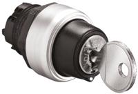 lpcs370 Lovato Platinum 3-position Key Switch Head, Spring Return to Centre, 22mm Cutout