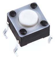 1825910-2 TE Connectivity Black Button Tactile Switch, SPST 50 mA @ 24 V dc 0.7mm