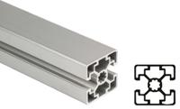 38429924032000 Bosch Rexroth Silver Aluminium Profile Strut, 45 x 45 mm, 10mm Groove, 2000mm Length