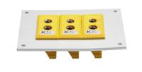 106-652 RS PRO Standard Size Thermocouple Connector Panel for Use with Thermocouple K, RoHS Standard