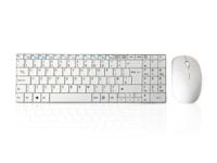 kyb-minimusx-rfw Ceratech KYB-MINIMUSX-RFW Wireless RF Compact Keyboard, QWERTY (UK), White