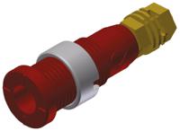 975454701 Hirschmann Test & Measurement Red Female Banana Socket, 2mm Connector, Solder Termination, 10A, 1000V ac/dc, Gold