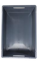 725-9161 RS PRO 40L Grey PP Large Euro Containers, 200mm x 400mm x 600mm