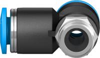 qstl-18-6 Festo QSTL Series T Fitting, R 1/8 Male to 6 mm, Threaded-to-Tube Connection Style, 153118