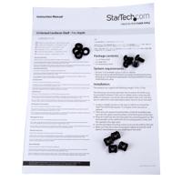 cabshelf1u7v StarTech.com Black Shelf, 1U, 20kg Load, 440mm x 175mm