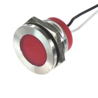 pl22sl013 CML Innovative Technologies PL22SL Series Red Panel LED, 24V, 22mm Mounting Hole Size, Lead Wires Termination, IP67