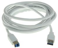 790-3697 RS PRO USB 3.0, Male USB A to Male USB B, 3m