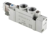 sy7120-5lou-02f-q SMC 5/2 Pneumatic Solenoid Valve - Solenoid/Pilot G 1/4 SY7000 Series 24V dc