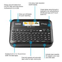 ptd610btvp Brother PTD610BTVP Label Printer, 24mm Max Label Width