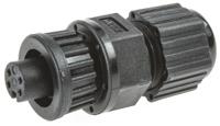au-04bffa-ll7001 Amphenol Industrial Circular Connector, 4 Contacts, Panel, Miniature Connector, Socket, Female, IP67, Ceres Series