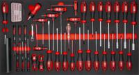 255-5038 RS PRO 7 Drawer Steel Wheeled Tool Chest Tools Included