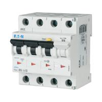 170996-frbm6-c63n003-a Eaton RCBO, 6A Current Rating, 4P Poles, 30mA Trip Sensitivity, Type A, Type C, FRBm6 Range