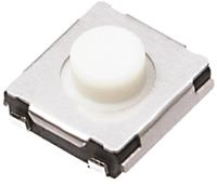 evqq2f01w Panasonic White Push Plate Tactile Switch, SPST 20 mA 2mm