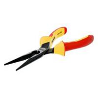 2430-s-200 Bahco Long Nose Pliers, 200 mm Overall, Straight Tip, VDE/1000V, 72mm Jaw