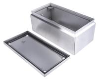 842-8318 RS PRO Unpainted Stainless Steel Terminal Box, IP66, 300 x 150 x 120mm