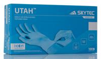 skyutah Skytec UTAH Blue Powder-Free Nitrile Disposable Gloves, Size XL, 100 per Pack
