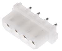 770997-1 TE Connectivity Commercial MATE-N-LOK Series Straight Through Hole Mount PCB Socket, 4-Contact, 1-Row, 5.08mm Pitch,