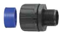 fpax13-m16b Flexicon Straight, Conduit Fitting, 13mm Nominal Size, M16, Nylon 66, Black IP66, IP67, IP68, IP69K rating