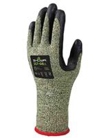 sho2570 Showa Showa_257 Yellow Elastane Work Gloves, Size 9, Nitrile Foam Coating