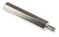 806-6698 RS PRO Standoff, M6 x M6 Thread, 55mm Body, Steel, Male/Female, 10mm Stud