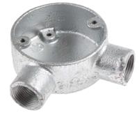 228-867 RS PRO Angle Box, Conduit Fitting, 20mm Nominal Size, Steel