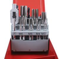 673-4702 RS PRO Tap & Drill Set HSS 22-Piece Metric Standard Hand Tap M3 → M12 Thread