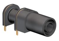 669040-21 Staubli Black Female Banana Socket, 4 mm Connector, Solder Termination, 24A, 1000V, Gold Plating