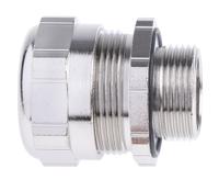 264-7415 ABB Metallic Nickel Plated Brass Cable Gland, M25 Thread, 17mm min., 20mm max., IP68
