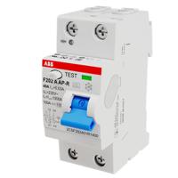 2csf202401r1400-f202-a-40003-ap-r ABB F200 RCCB, 40A, 2 Pole, 30mA, Type A, 230/400V ac