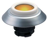 101163545 Schmersal NDLGB Series Yellow Illuminated Momentary Push Button, 22.3mm Cutout, IP67, IP69K