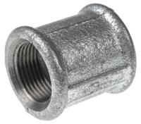 770270205 Georg Fischer Galvanised Malleable Iron Fitting Socket, Female BSPP 3/4in to Female BSPP 3/4in