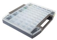 134897 Raaco 45 Cell Grey PC, PP Compartment Box, 55mm x 421mm x 361mm