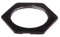 608-834 RS PRO Black Steel Cable Gland Locknut, M32 Thread