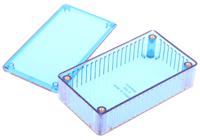 1591btbu Hammond 1591 Series Transparent Blue Polycarbonate Enclosure, IP54, Transparent Blue Lid, 112 x 62 x 27mm