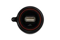 px0842a Bulgin Straight, Panel Mount, Socket- Single Port Type A 2.0 IP68, IP69K USB Connector