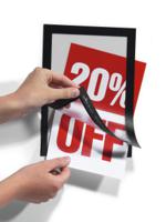 4871-01 Durable DURAFRAME® Black A5 Smooth and rigid Information Frame, 176mm Height, 236mm Width