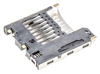 47352-1001 Molex, 47352 8 Way Right Angle Push-Push Micro SD Memory Card Connector With Solder Termination