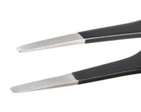 2asane6 ideal-tek 120 mm, Polyester (Handle), Stainless Steel (Body), Flat; Rounded, ESD Tweezers