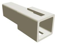 626063 TE Connectivity, AMP FASTIN-FASTON 1 Way Nylon Crimp Terminal Housing, 2.79mm Tab Size, Natural