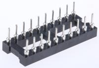 110-87-320-41-001101 Preci-Dip 2.54mm Pitch Vertical 20 Way, Through Hole Turned Pin Open Frame IC Dip Socket, 1A